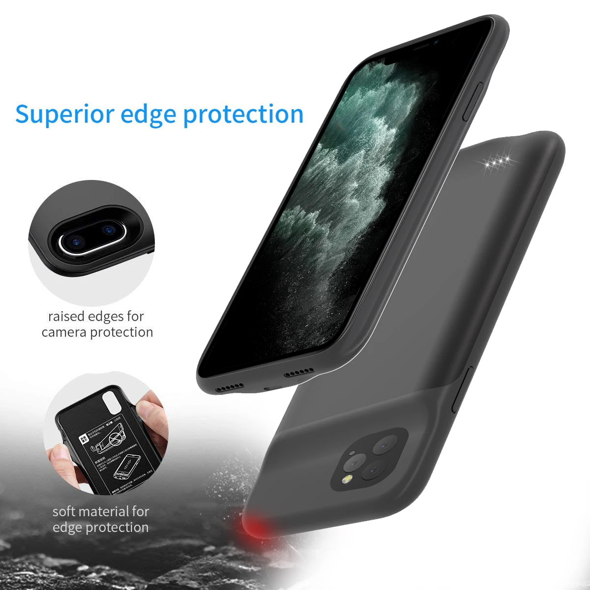 Для iPhone 11 11 Pro 11 Pro Аккумулятор max зарядное устройство чехол 5200 мАч тонкий резервного копирования зарядки PowerBank чехол для iPhone 11 Pro батарея Чехол