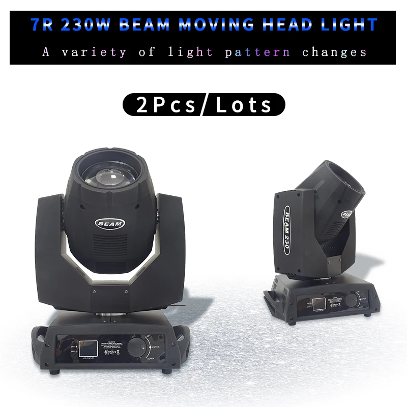 

Подвижный лучевой светильник с узором 230 Вт 7r, 2 шт./лот, 16 вариантов освесветильник, подходит для выступлений на сцене, диджея