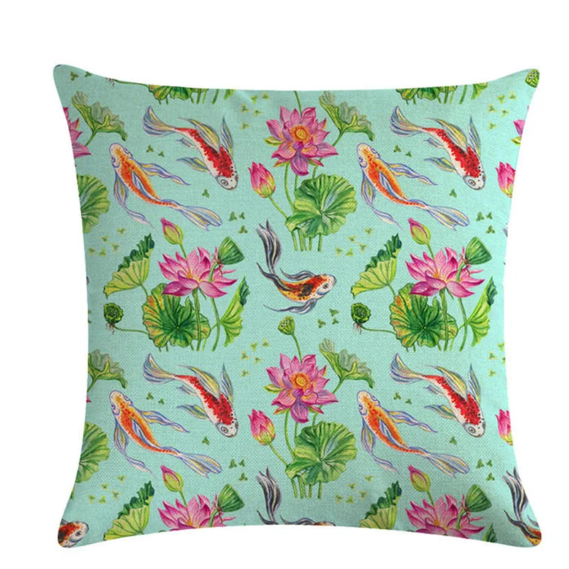 Наволочки для диванных подушек Чехлы домашний текстиль продукция Koi Карп серии