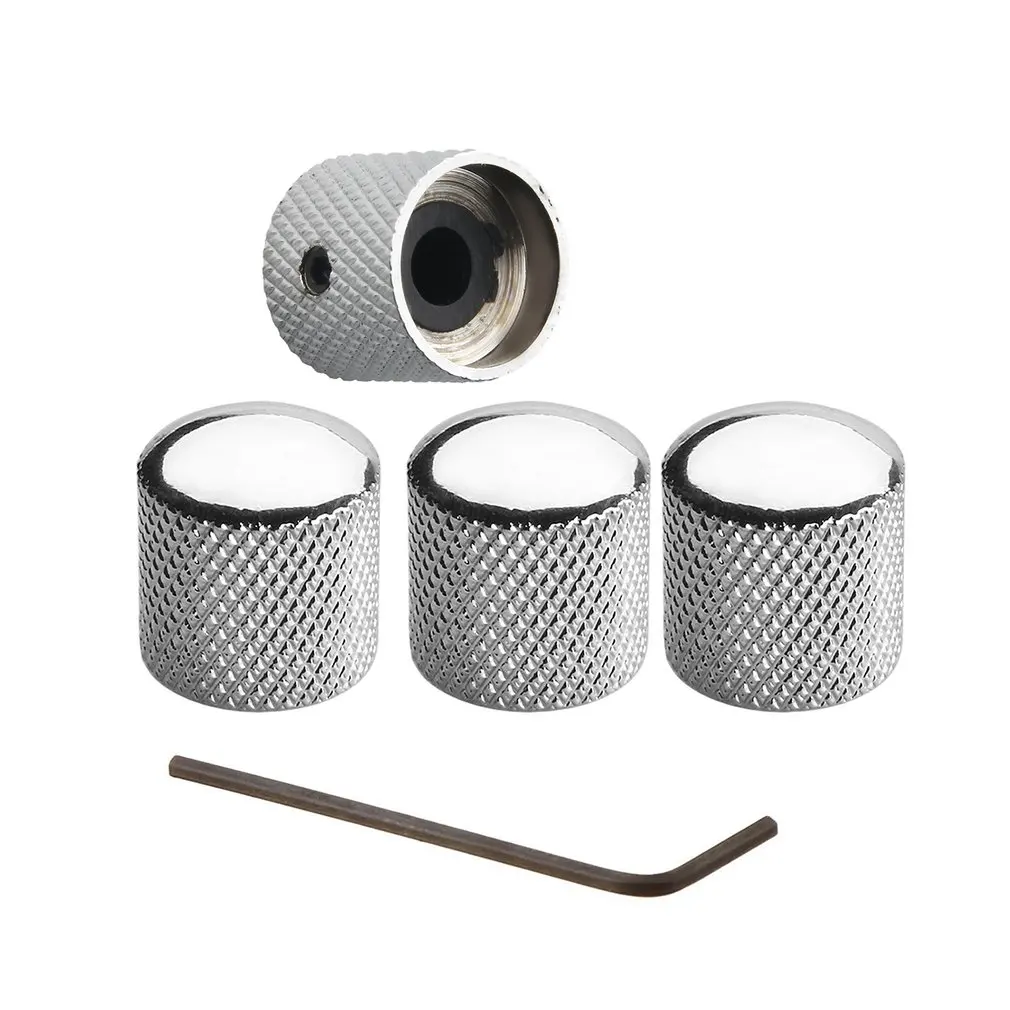 4 шт. Металлическая насадка для регулятора громкости электрогитары|Детали и