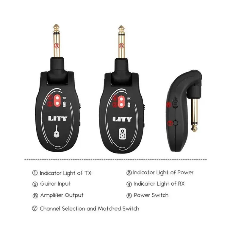 Новинка 2019 беспроводная система приема и передачи гитары складывающаяся головка