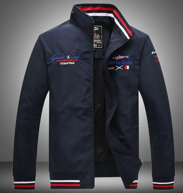 Акула для мужчин s куртки Eden Slim Fit Aeronautica наивысшего качества Повседневная брендовая одежда верхняя одежда Новейший парк весна осень Мужская куртка - Цвет: as picture