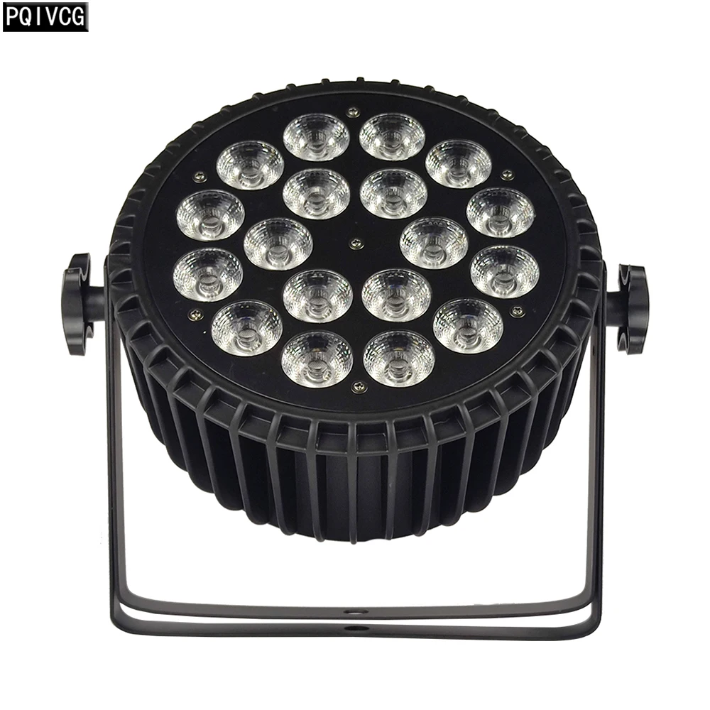Алюминий 18X18W Led Par Светильник RGBWA УФ 6-в-1 18 Вт светодиодный плоский прожектор для