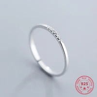 2020 hot real 925 silver jewelry zircon round geometric ring for fashion women cute fine jewelry minimalist accessories gift