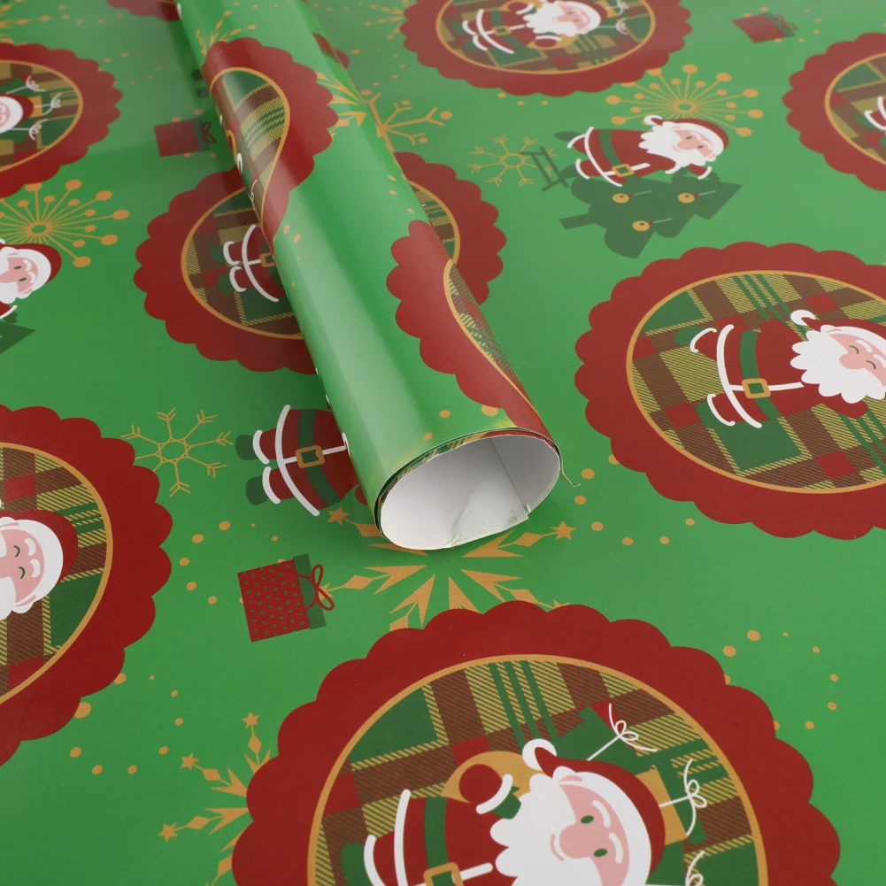 

Christmas Wrapping Paper Gift Rolls Wrap Bundle With Lines Decorative Presents Craft Wedding Birthday Party DIY Decoration 10PCS