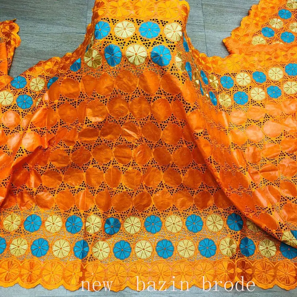

lace fabric 2020 bazin riche fabric tissu dentelle bazin brode basin riche african lace robe de soiree for wedding 5yard