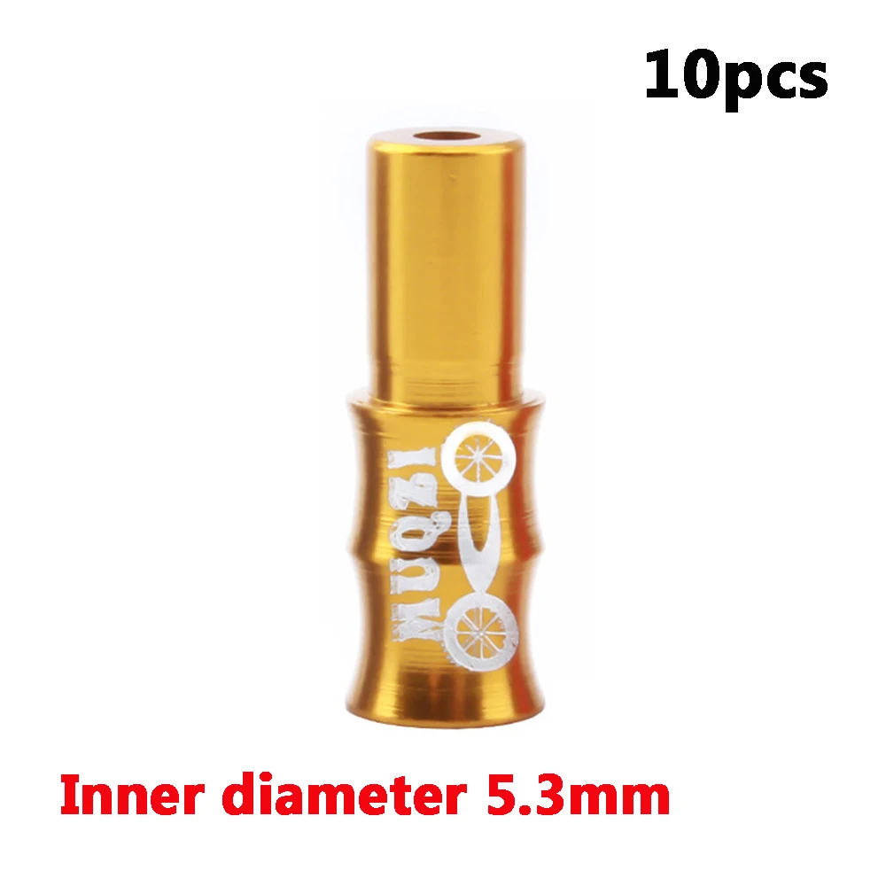 4.5mm gold 10 шт. MTB тормоза дорожного велосипеда кабельный колпачок красочный кабель переключения велосипедный переключатель переключения кабеля наконечники дорожные велосипедные аксессуары - Цвет: 4.5mm gold