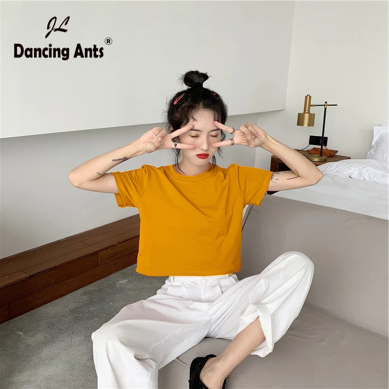 Женская футболка с коротким рукавом ropa mujer женская круглым вырезом Топы kawaii