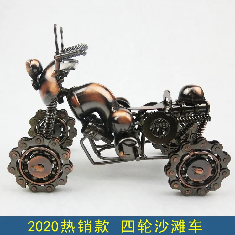 

Большой Железный четырехколесный пляжный мотоцикл 20x9,5x14 см, модель, креативные литые Горячие скоростные колеса, мотор для мотоцикла, ремесл...