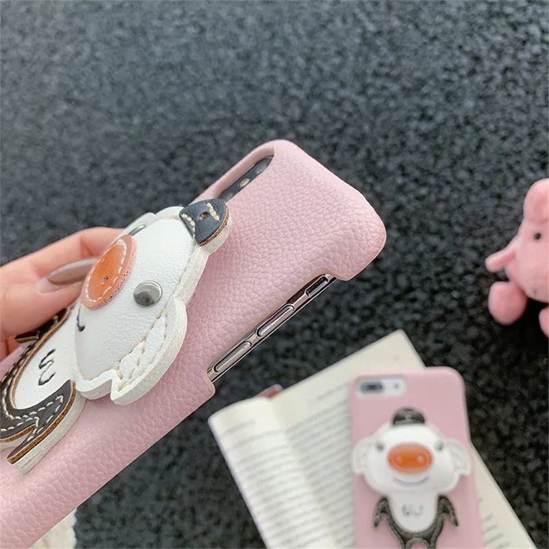 Luxury 3D Animal Pink Pig Cut for iphone X XR XS MAX 7 8 plus 6S Cover Phone Case Mobile Accessories | Мобильные телефоны и