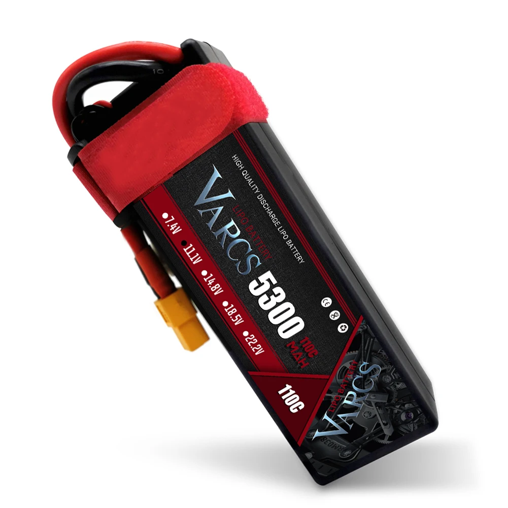 Bater&iacute;as Lipo VARCS 3S, 11,1 V, 5300mAh, 110C/220C, carcasa r&iacute;gida para coche RC 1/8 /10, Buggy, cami&oacute;n, barco, Dron, piezas de salash, 2 uds.-1