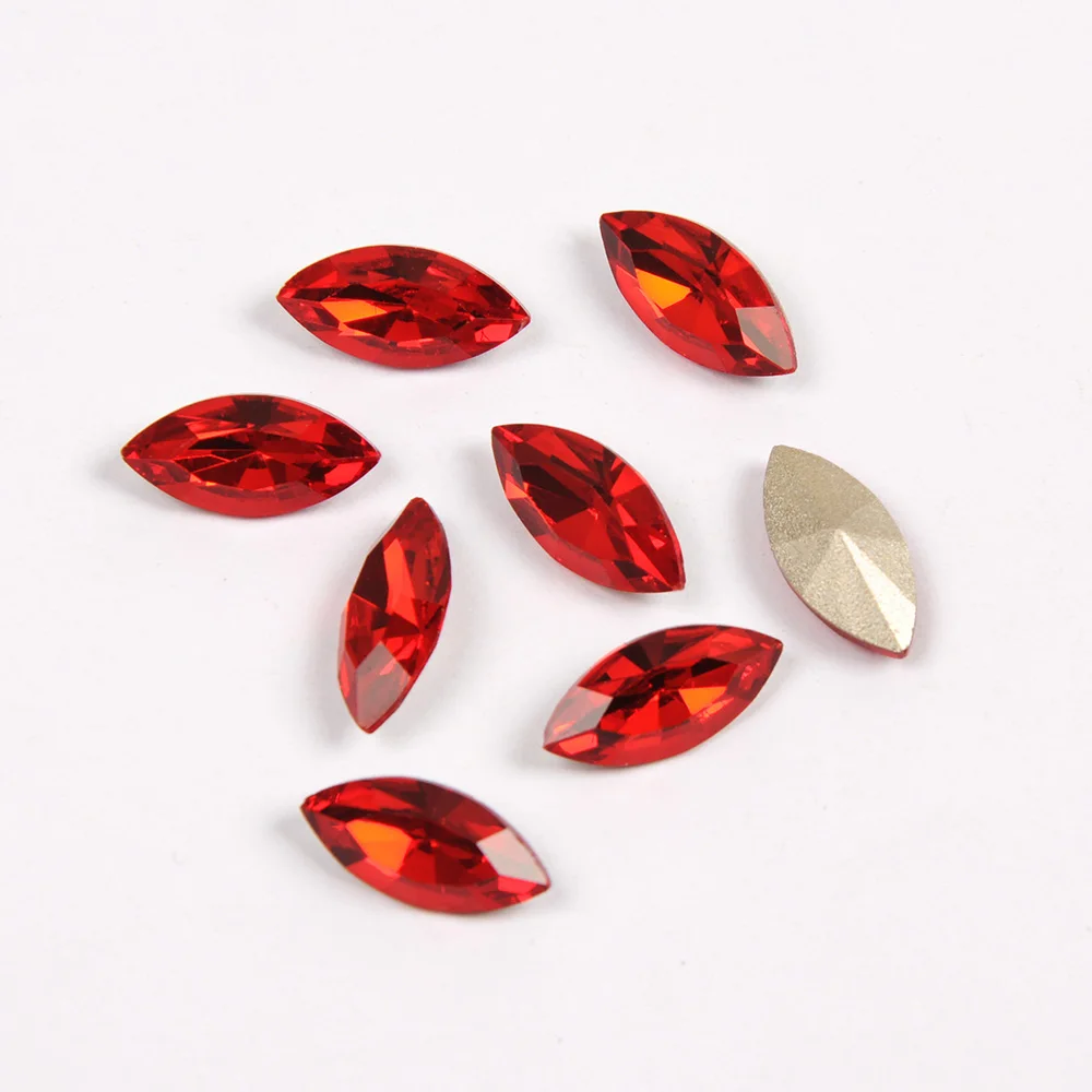 YANRUO 4200 Navette Jewelry For Crafts Stones Sewing Ornaments All for Handiwork Pointback Horse Eyes Rhinestones Glass Crystal | Дом и сад