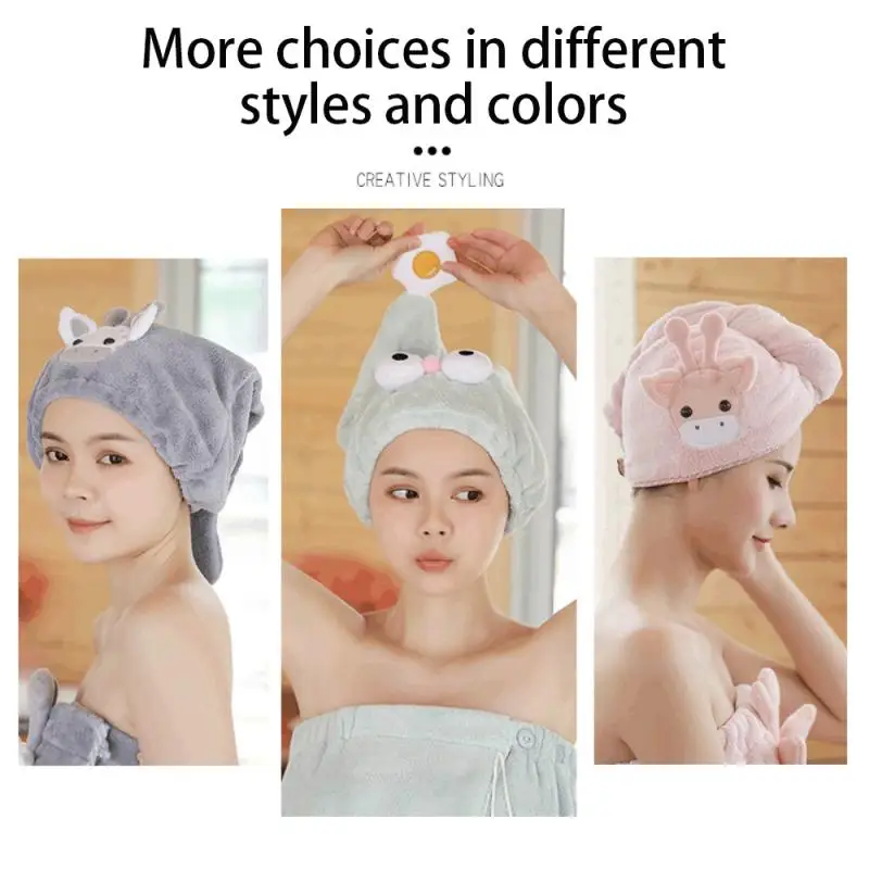 

Magicial Microfiber Hair Quick Drying Dryer Towel Bath Wrap Cap Quick Hat Turban Dry Shower Cap Hair Bonnet Bathroom Supplies