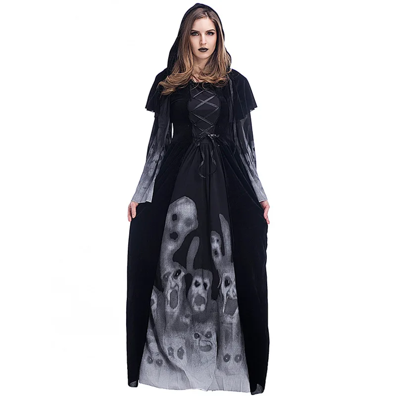 

Ghostly Spirits Forgotten Souls Costume Grim Reaper Costumes for Women Halloween