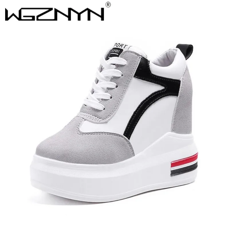 

Кроссовки женские на массивной платформе, модная спортивная обувь, дышащие, повседневные, черные, белые, на весну