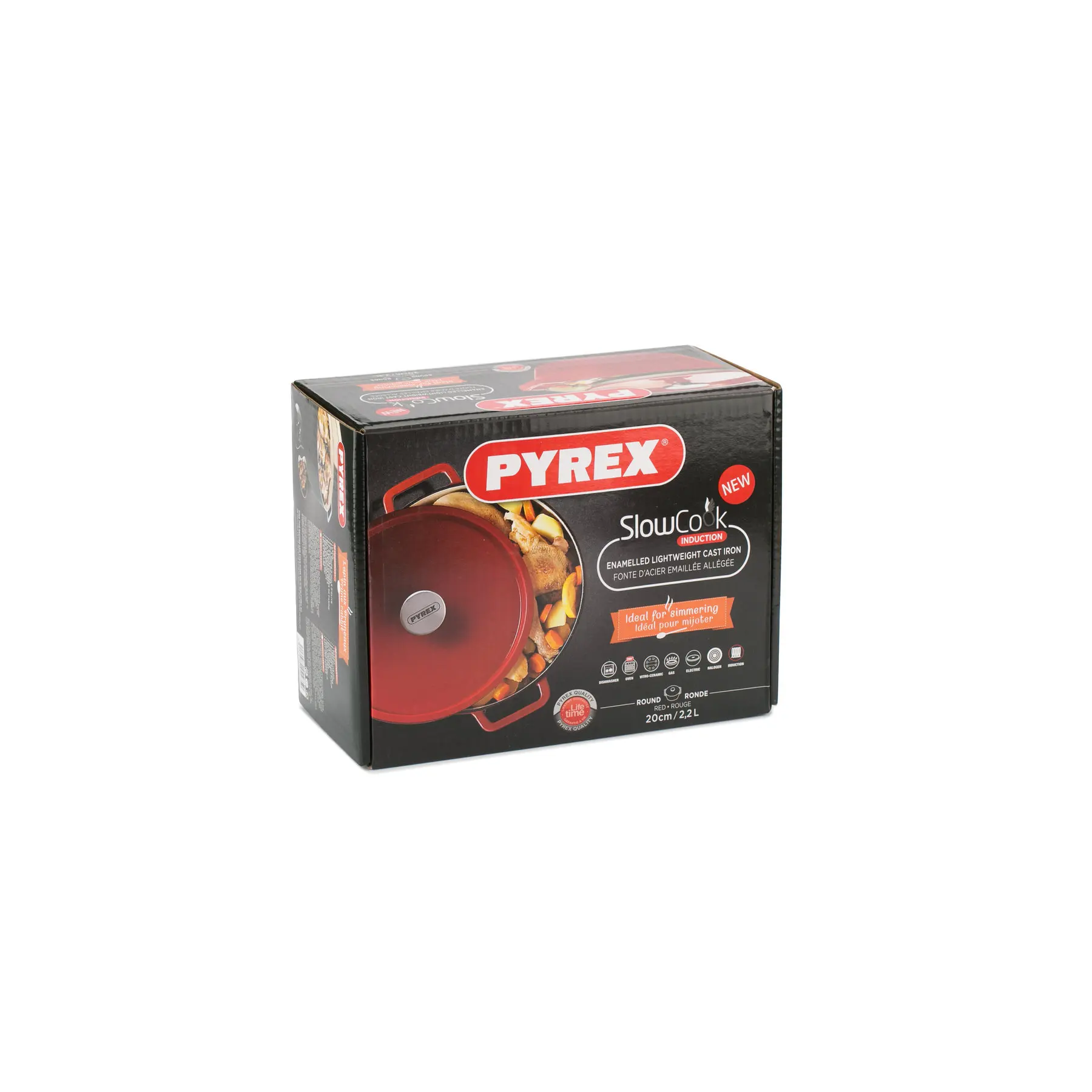 Кастрюля PYREX &quotSlow Cook! 20 см 2 л чугун|Кастрюли| |