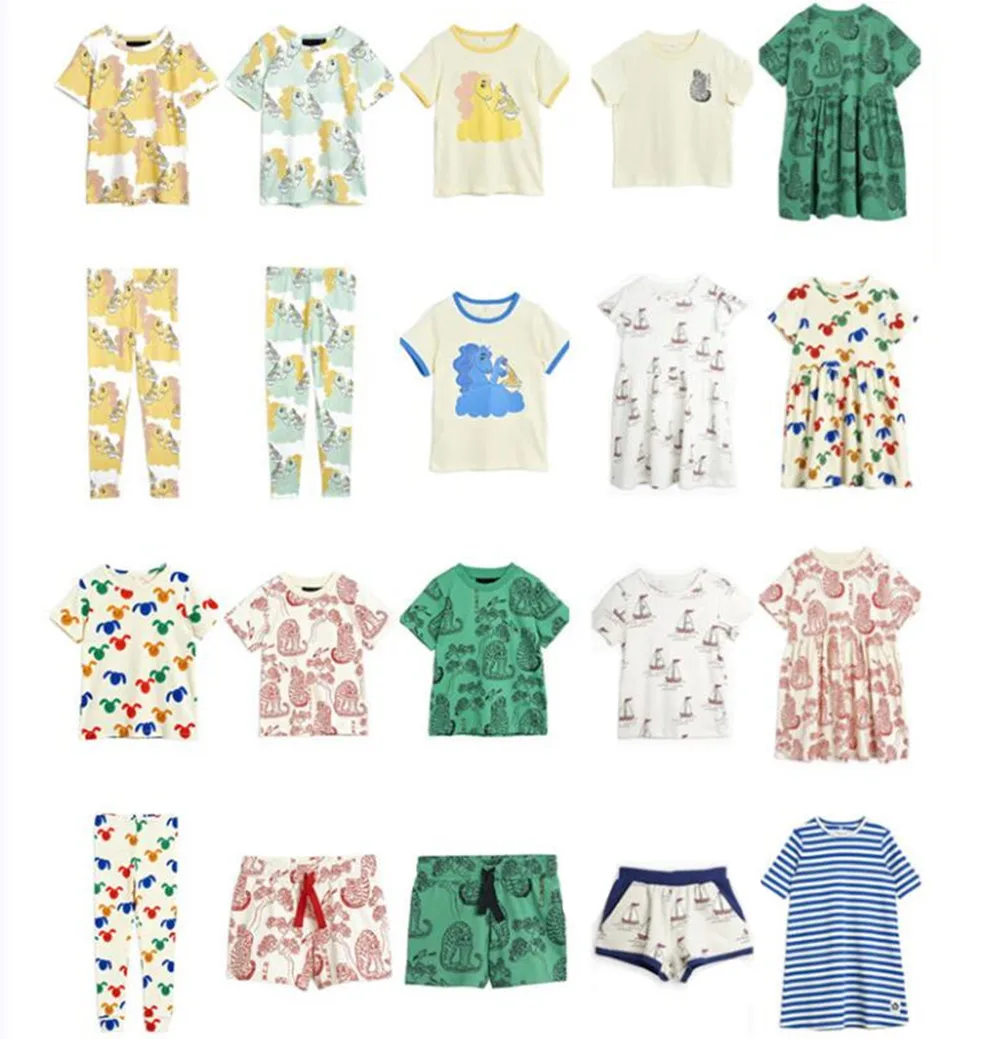 

SALE 2020 New MR Spring and Summer Horse Series Dress T-shirt Trousers Kids Clothes Set Kids Clothing for Girls