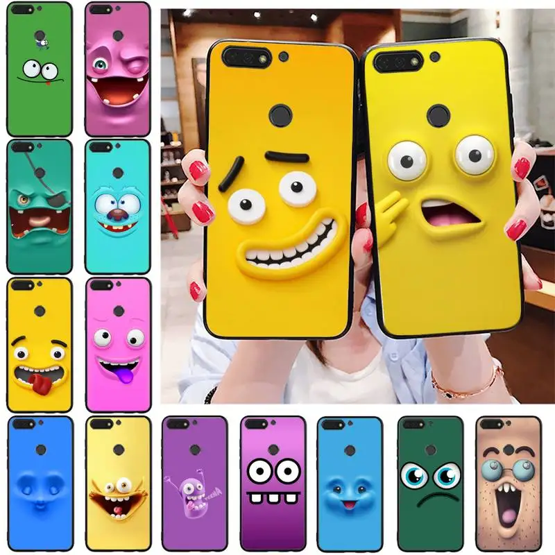

Funny Faces Art Aesthetic Phone Case For Huawei Honor 5A 7A 7C 8A 8C 8X 9X 9XPro 9Lite 10 10i 10lite play 20 20lite