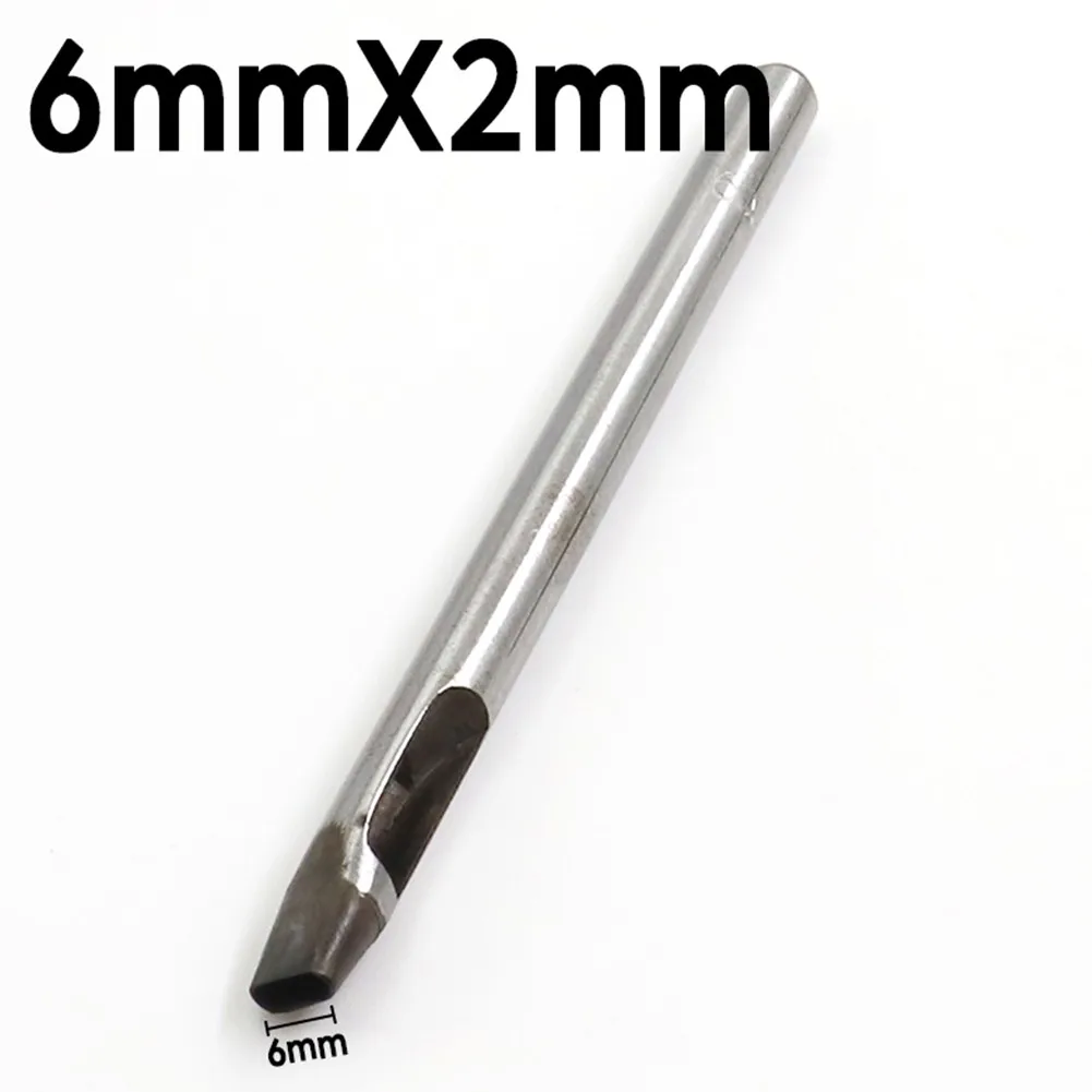 

No Rust High Carbon Steel Hole Punch DIY Drilling Bit Leather Craft Puncher Flat Hole Punch Maker Cutter Chisel Tool