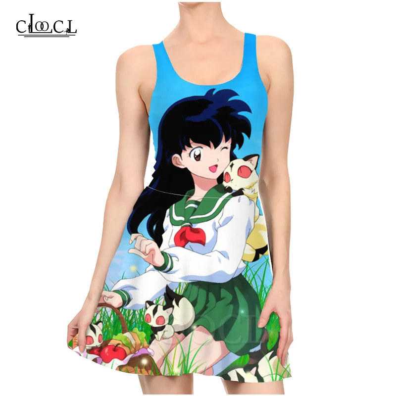 CLOOCL японское аниме инуяся 3D принт женское повседневное Модное Новое сексуальное