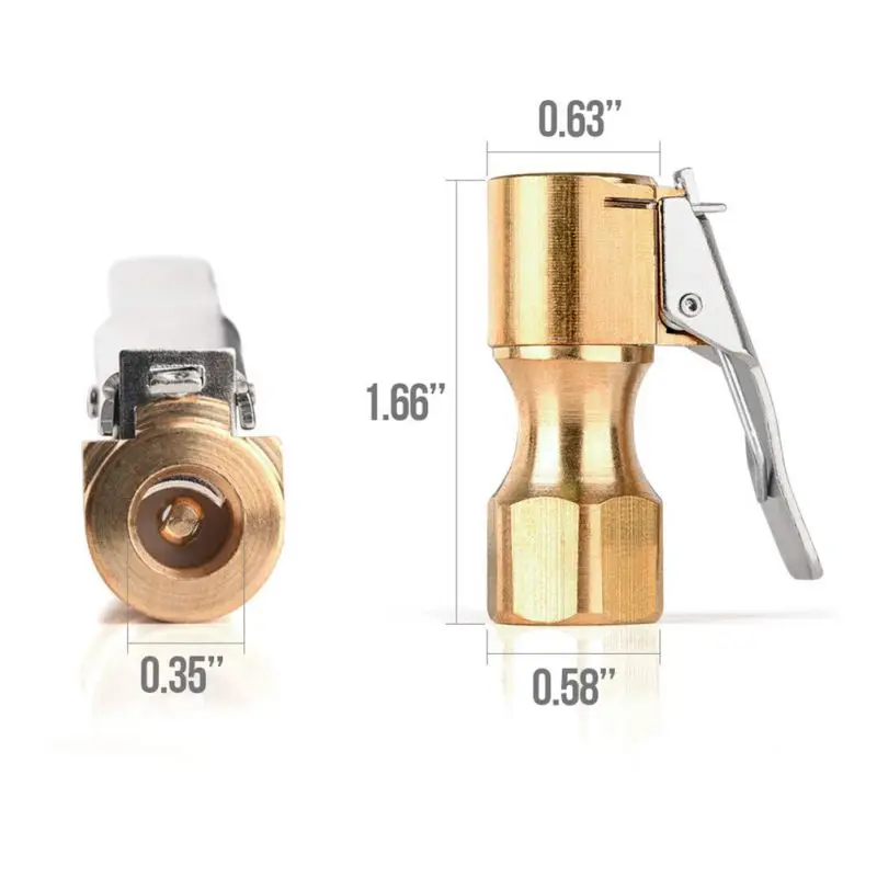 2 шт. прямой воздушный патрон с зажимом для надувания шин латунный аксессуары шин|