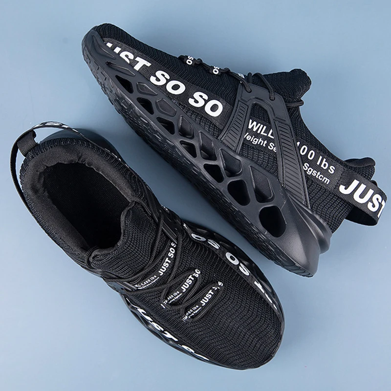 

Men Casual Sneakers Sell Well Mens Mesh Breathable Shoes Fashion Walking Blade Design Couples Tennis Shoes Outdoor Men Sneakers