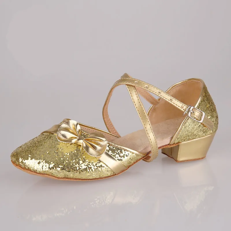 Free Shipping Girls Dancing Shoes Euro 24 38 Low Heel Soft Outsole Slip on Sandals Womens Ballroom Dance|womens ballroom dance shoes|ballroom