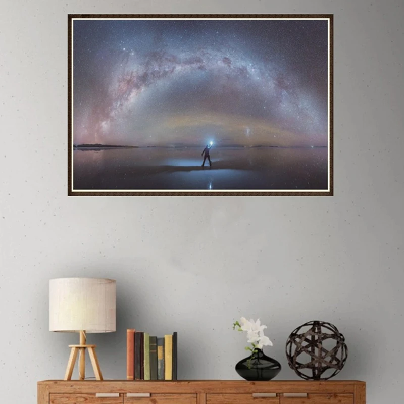 Алмазная картина вышивка крестиком игольное искусство галактика Млечный Путь