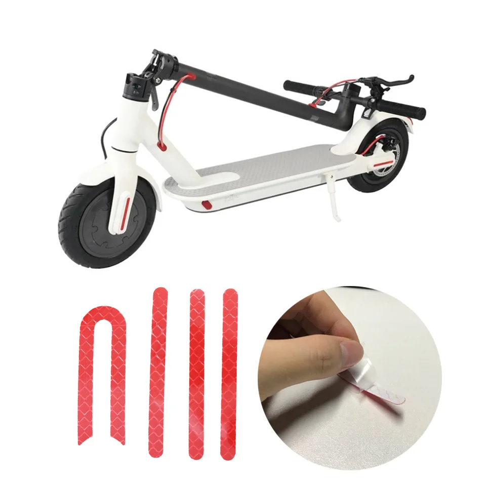 4 шт./компл. Светоотражающая наклейка для электрического скутера Xiaomi Mijia M365 Pro
