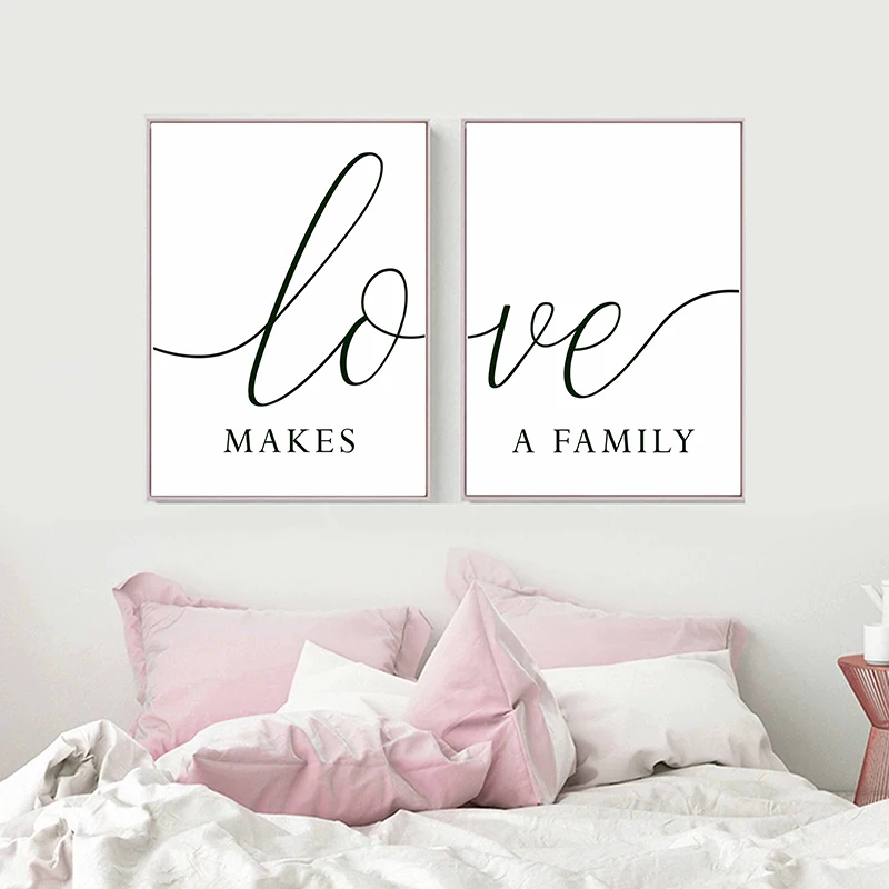 

Minimalist Poster Love Quotes Canvas Painting Nordic Wall Art Picture Print Modern Simple Home Decor For Living Room Bedroom