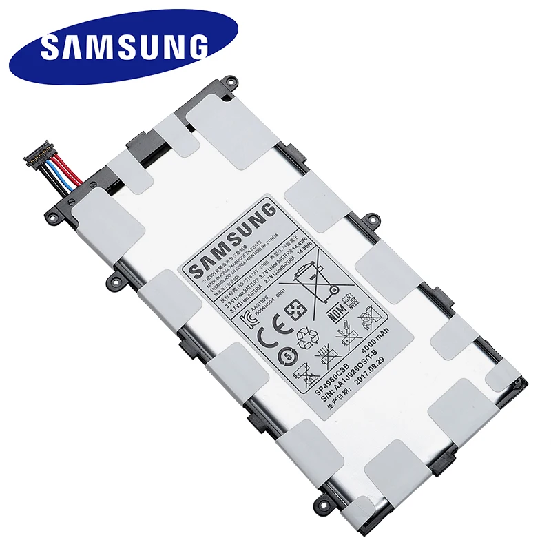 Оригинальный высококачественный аккумулятор Samsung SP4960C3B для GALAXY Tab 7 0 Plus P3110 P3100 P6200