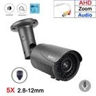 Камера видеонаблюдения AHD, 8 Мп, 5 МП, 4 МП, 2 МП, металл, 42 шт., Инфракрасные светодиоды 5X, 2,8-12 мм, варифокальный зум, аудио