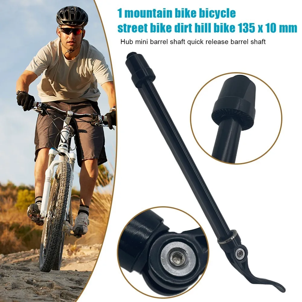 

135x10mm Mountain Bike MTB Thru Axle Skewers Aluminum Alloy Quick Release Parts