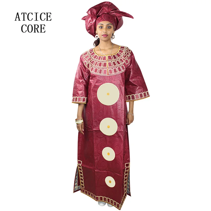 Женское платье с вышивкой длинное в африканском стиле LA112|Африканская одежда| |