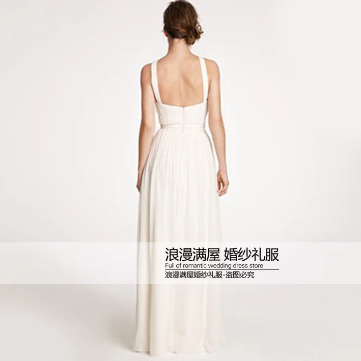 

2015 Cheap Long bridesmaid dresses for weddings halter custom made chiffon halter Sexy party prom gowns vestidos para festa