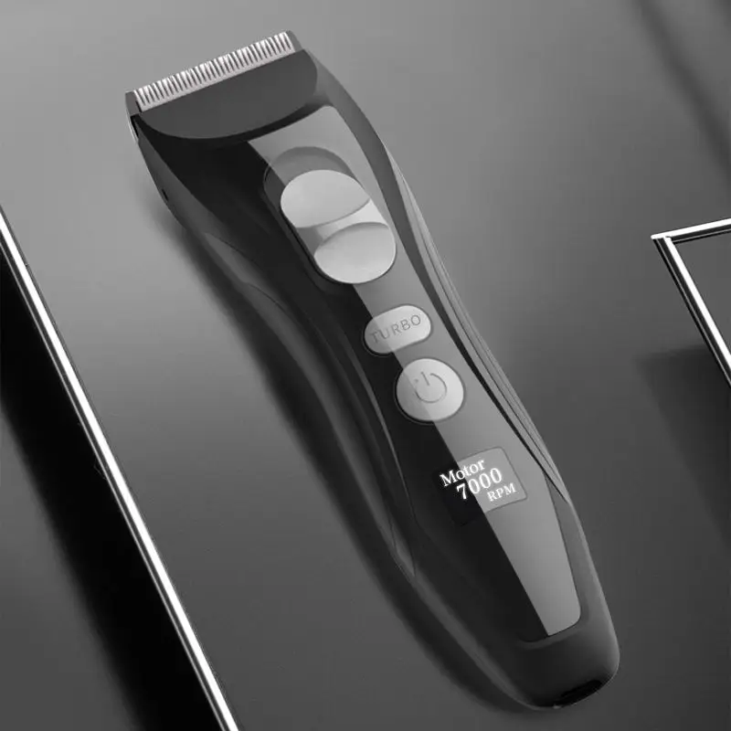 LILI Professional Hair Clipper High Quality Hair Trimmer for barber men Electric Shaver Hair Cutting Machine Smart LCD Display enlarge