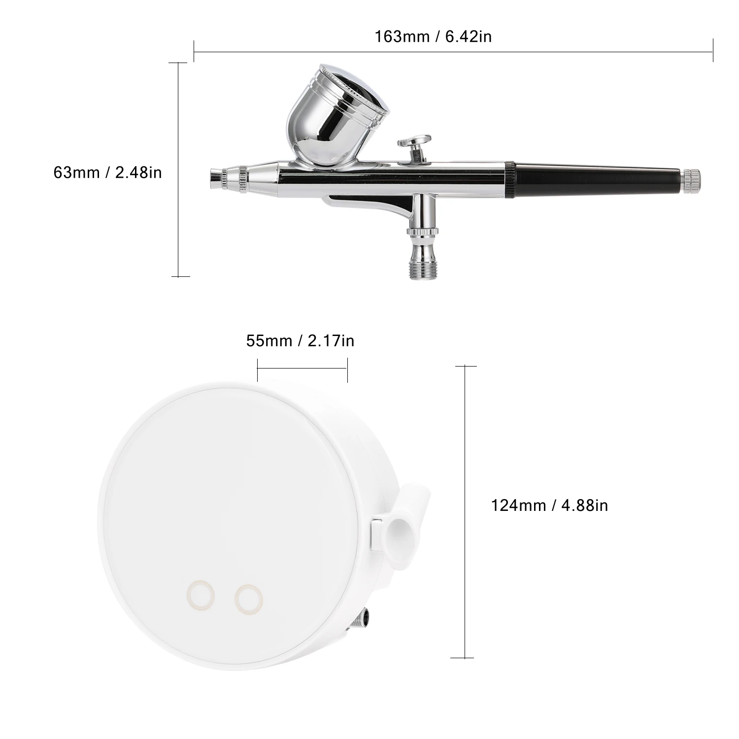 Распылительный насос воздушный компрессор в комплекте для макияжа