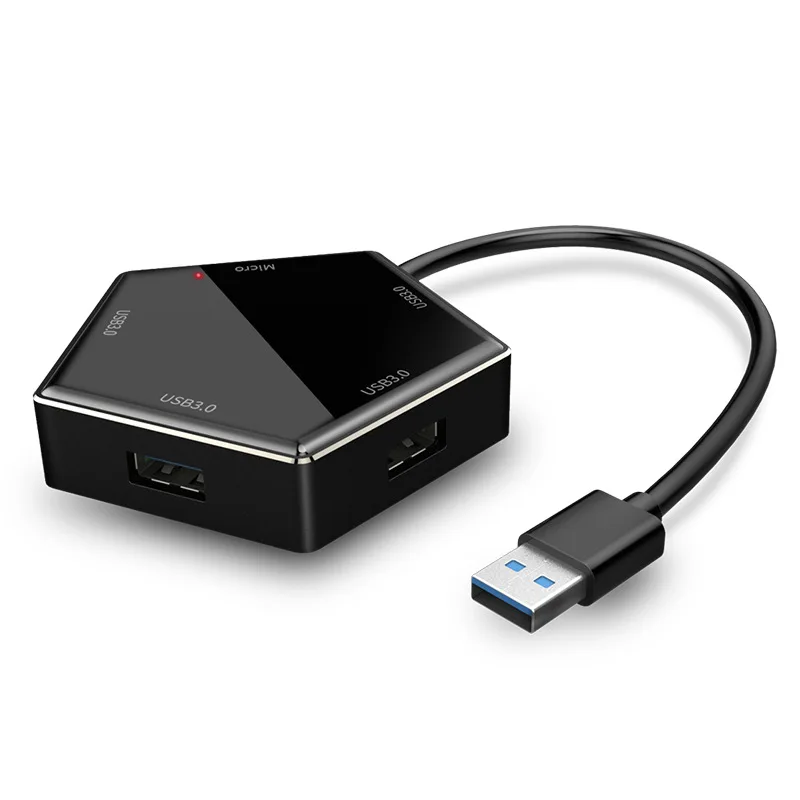 

Новый концентратор с четырьмя портами USB 3,0 и отверстием для внешнего источника питания