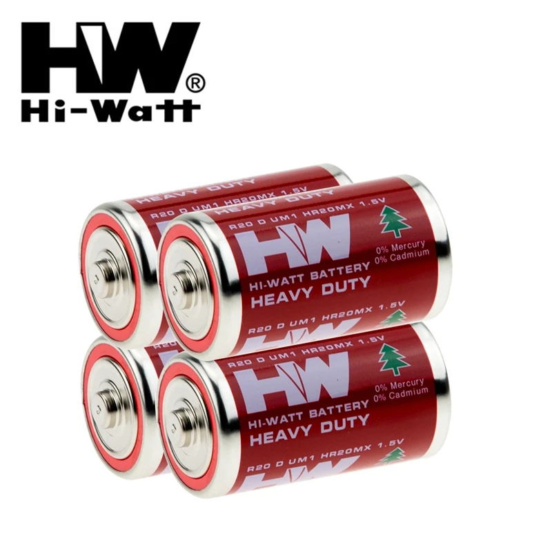 

4 шт./лот высоковаттная батарея R20P D размера 1,5 в, сухая батарея из углеродного цинка, сверхмощная батарея, сухие батареи для игрушек, фонарико...