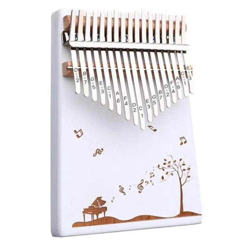 

Kalimba 17 Keys Thumb Piano Finger Piano Hand Piano with Tuning Hammer Instrument for Beginners Music Lovers,Etc