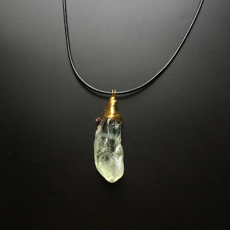 CSJ необычное натуральное необработанное зеленое искусственное ювелирное