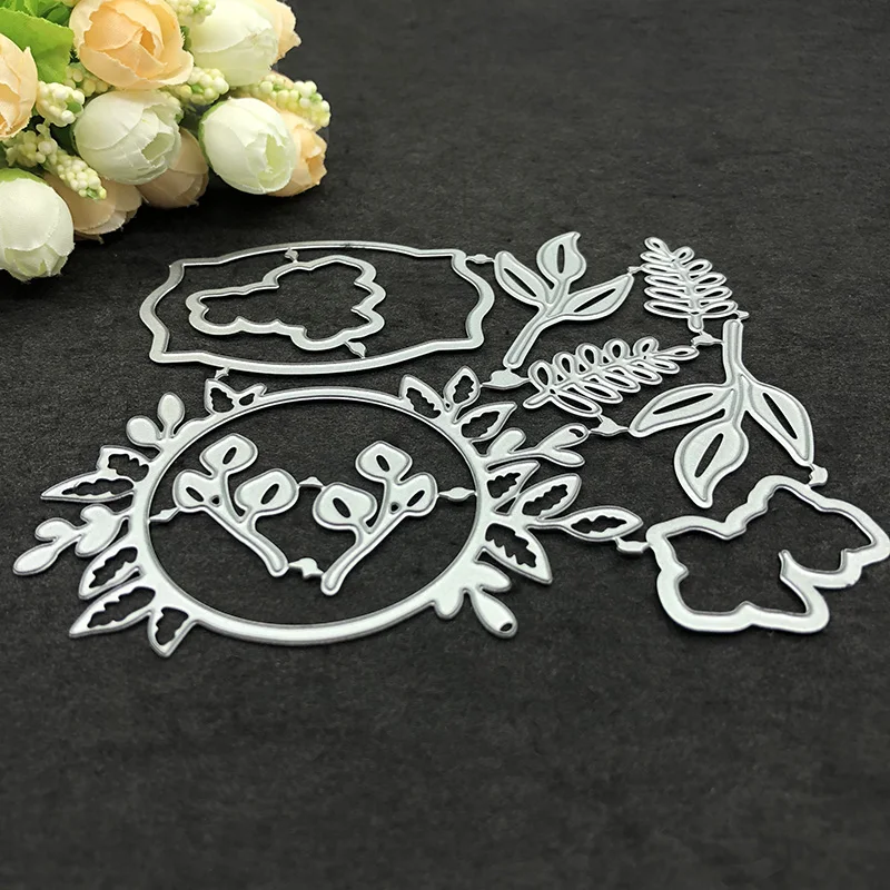 Цветочные Рамки Металлические Вырубные штампы и прозрачный штамп набор сделай