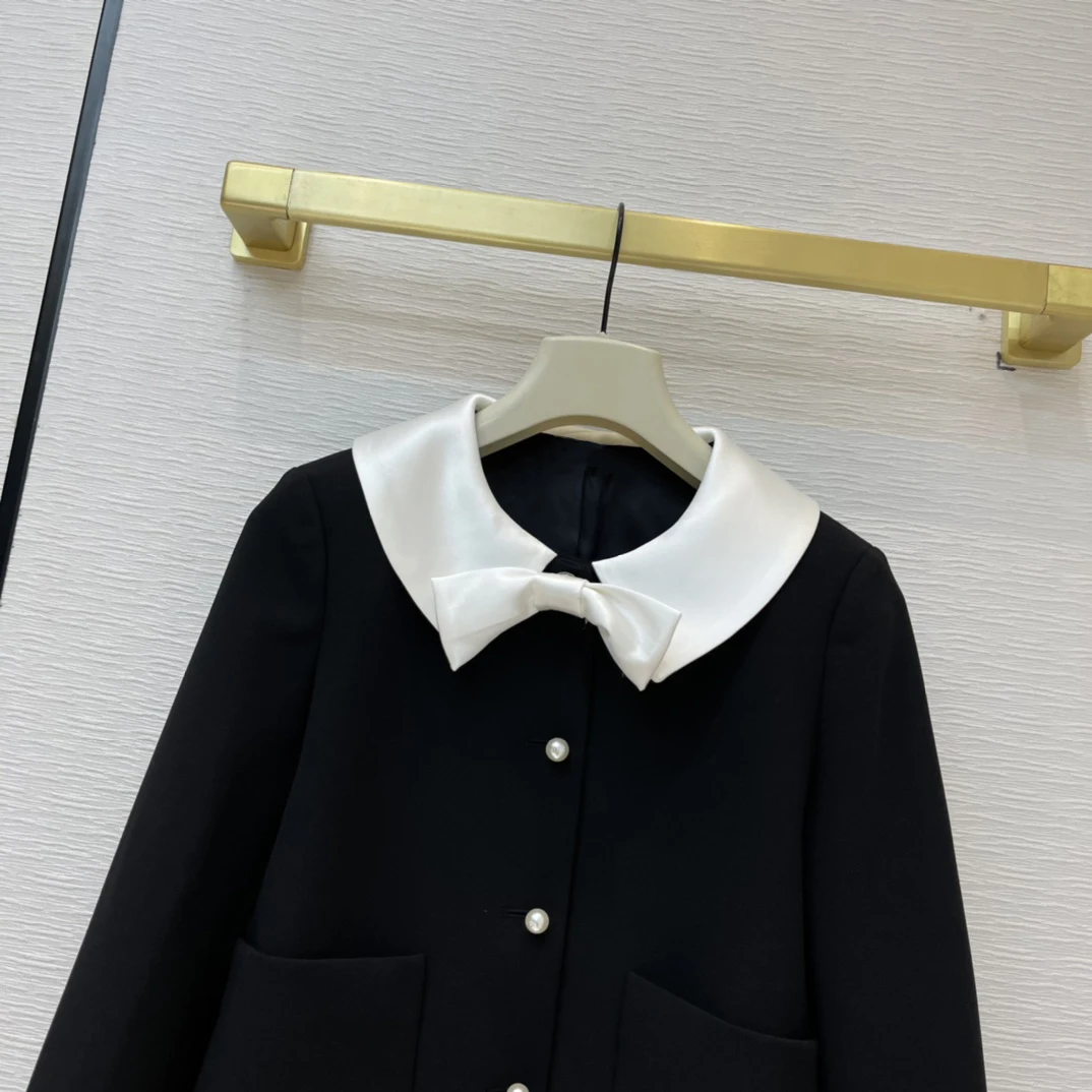 New Ladies Fashion 2021 Suit Doll Collar Short Jacket + Skirt 2 Piece Set 0106