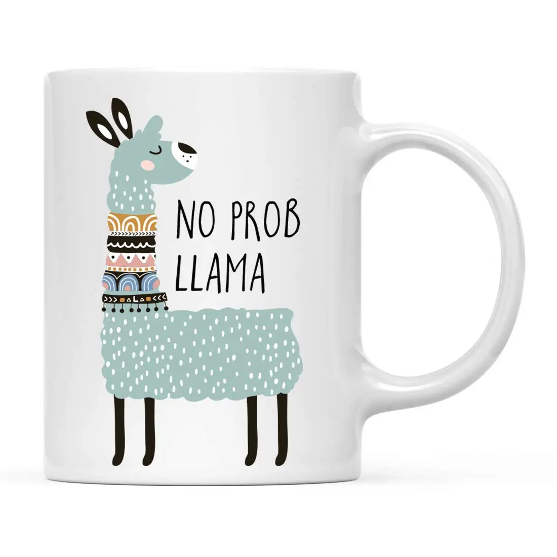 Кружка No Prob-лама с животными 11 унций кружка ламой и альпакой для кофе забавной