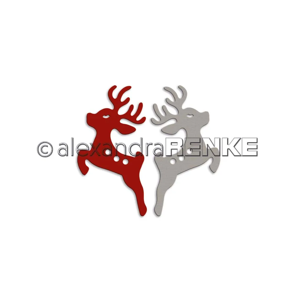 

2021 New Christmas Craft Metal Cutting Dies Cut Die Mold Various 2 baby deers Scrapbook Paper Craft Knife Mould Blade Punch Gift
