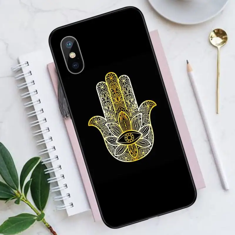 

Hamsa Hand of Fatima Religious belief Phone Case for iPhone 11 12 mini pro XS MAX 8 7 6 6S Plus X 5S SE 2020 XR Luxury shell