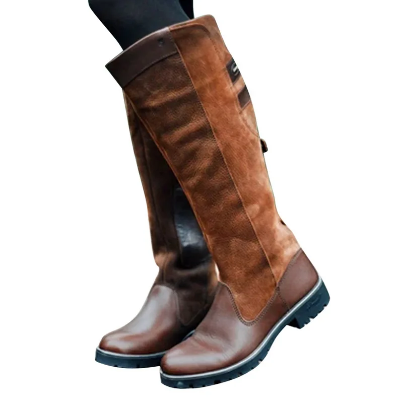 LASPERAL Autumn Winter Long Boots Women Riding Casual Rome Style Thigh High Loose Shoes Botas Mujer Footwear Girls |