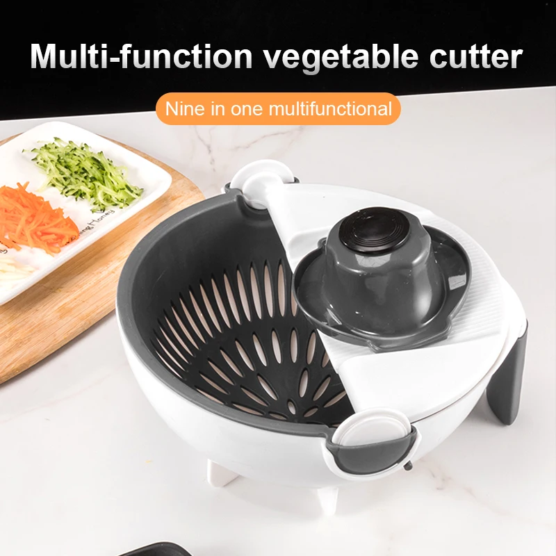 

Multifunctional Vegetable Cutter Potato Chip Cutter Radish Cutter Kitchen Basket Washing Tool Vegetable Cutting Artifact