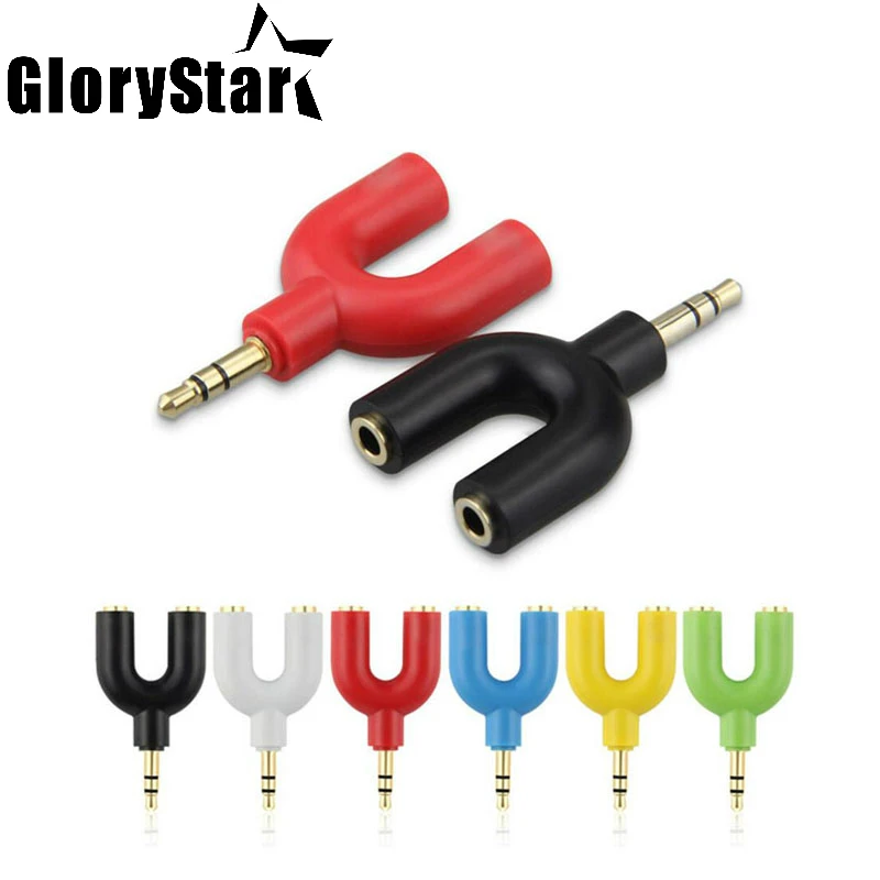 Новый черный красный белый зеленый синий желтый кабель адаптера для гарнитуры