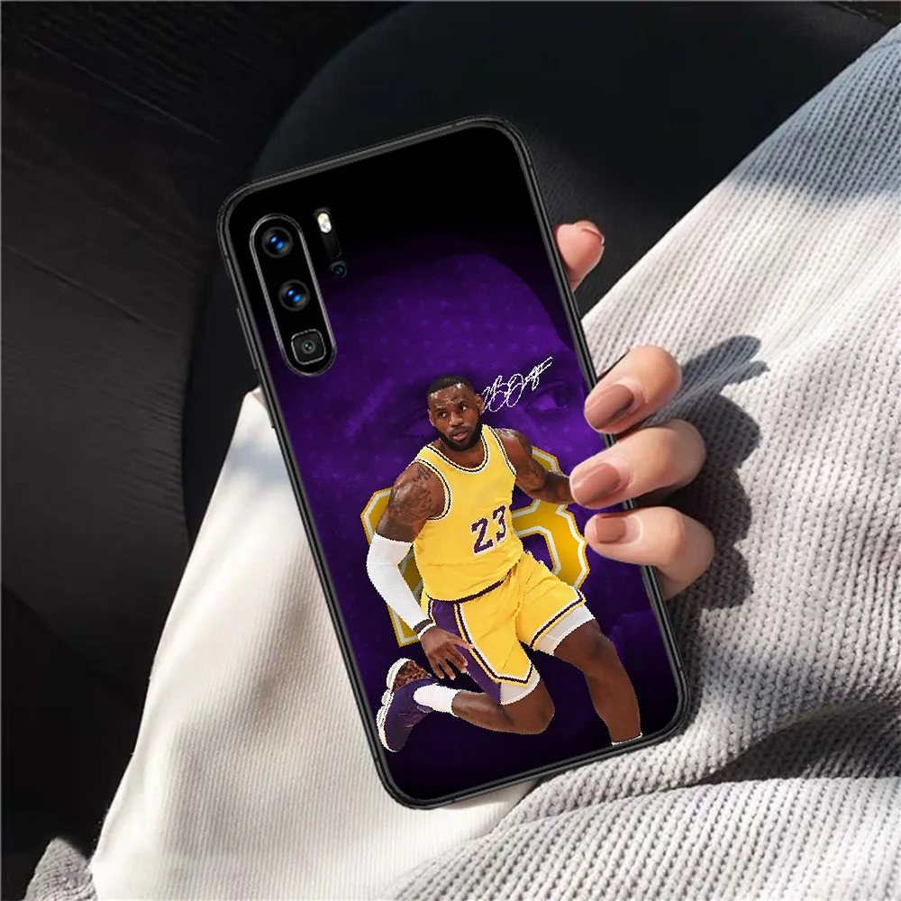 

LeBron James Phone Case For HUAWEI P 9 10 20 30 40 Lite Pro smart Z 2019 Nova 5T 6 7 i black Back 3D Cell Fashion Bumper Luxury